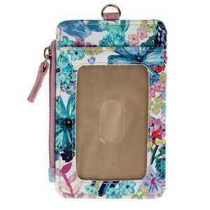 Julia Buxton Women's Vegan Leather Everywhere Lanyard ID Wallet